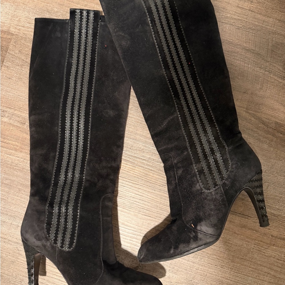 Salvatore Ferragamo Black Knee-High Women's Boots